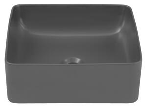 Keramické umývadlo SLIM, sivá, 37 cm