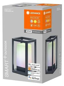 LED stolná lampa Ledvance Smart+ WiFi / IP44 / 5 W / USB port / 5200 mAh / hliník / plast / tmavosivá