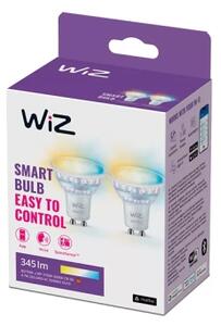 SADA 2x LED Stmievateľná žiarovka PAR16 GU10/4,7W/230V 2700-6500K CRI 90 Wi-Fi-WiZ