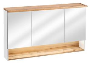 Zrkadlová kúpeľňová skrinka BAHAMA WHITE 120 cm