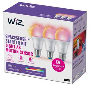 SADA 3x LED RGBW Stmievateľná žiarovka A60 E27/8,8W/230V 2200-6500K Wi-Fi - WiZ