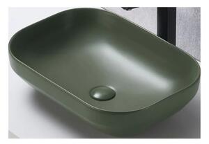 Keramické umývadlo NELI, zelená, 50 cm