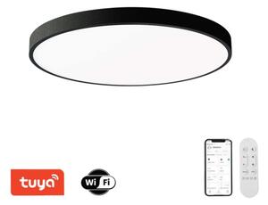 Immax NEO 07314L-LED stmievateľné stropné svietidlo SEMPLICI 128W/230V pr. 100 cm Wi-Fi Tuya čierne + diaľkové ovládanie