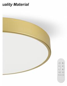Immax NEO 07311L-LED Stmievateľné stropné svietidlo SEMPLICI 96W/230V priemer 80 cm Wi-Fi Tuya zlaté + diaľkové ovládanie