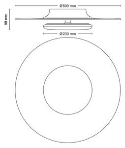 Philips- LED Stmievateľné stropné svietidlo GARNET SCENE SWITCH LED/40W/230V 4000K