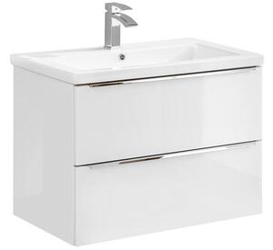 Kúpeľňová skrinka pod umývadlo CAPRI WHITE 80 cm