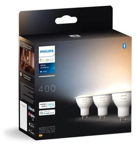 SADA 3x LED Stmievateľná žiarovka Philips Hue WHITE AMB. GU10/4,2W/230V 2200-6500K