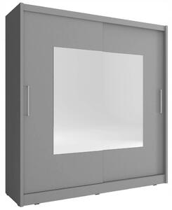 Šatníková skriňa so zrkadlom 180 cm WESTON 1 - grafit