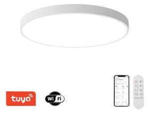 Immax NEO 07315L-LED Stmievateľné stropné svietidlo SEMPLICI 96W/230V priemer 80 cm Wi-Fi Tuya biela + diaľkový ovládač