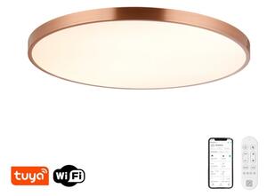 Immax NEO 07324L-LED stmievateľné stropné svietidlo SEMPLICI 128W/230V pr.100cm Wi-Fi Tuya zlaté + DO