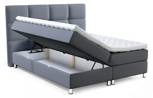 Boxspringová posteľ 140x200 CAMRIN - béžová + topper ZDARMA