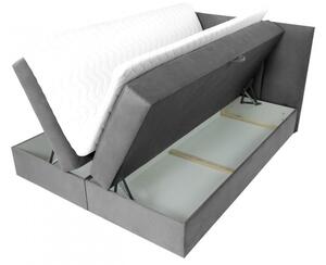Kontinentálna manželská posteľ 140x200 CARMELA - béžová + topper ZDARMA