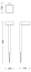 Philips - LED Solárna lampa VYNCE LED/1,5W/3,7V 1500 mAh IP44