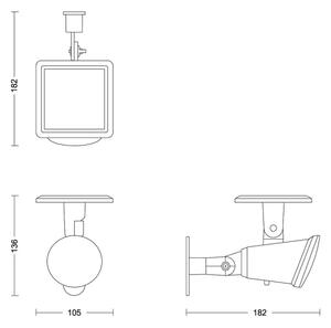 Philips - LED Solárne nástenné svietidlo JIVIX LED/1,4W/3,7V 1800 mAh IP44