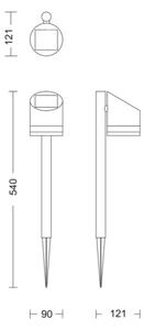 Philips - LED Solárna lampa FYCE LED/1,5W/3,7V 1200 mAh IP44