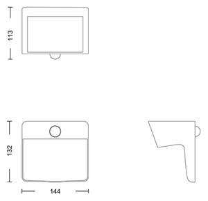 Philips - LED Solárne nástenné svietidlo so senzorom YARIXA LED/2,2W/3,7V IP44