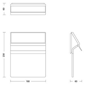 Philips - LED Solárne domové číslo ENKARA LED/0,2W/3,7V IP44