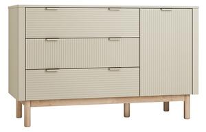 Béžová nízka detská komoda 144,5x52 cm Miloo – Pinio