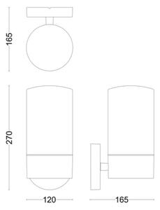 Philips - Vonkajšie nástenné svietidlo FLAREON 1xE27/25W/230V IP44