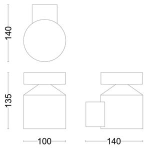 Philips - LED Vonkajšie nástenné svietidlo LAVEN LED/6W/230V 4000K IP44