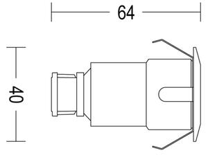 Philips - SADA 3x LED Vonkajšie zápustné svietidlo SPORE LED/1W/24/230V IP67