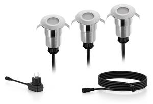 Philips - SADA 3x LED Vonkajšie zápustné svietidlo SPORE LED/1W/24/230V IP67