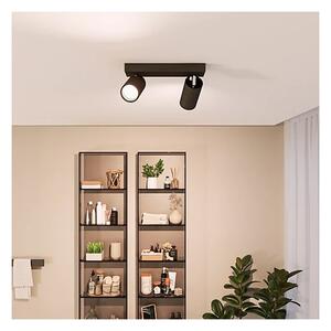Philips - Kúpeľňové bodové svietidlo IDRIS 2xGU10/5W/230V IP44 čierna