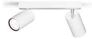Philips - Kúpeľňové bodové svietidlo IDRIS 2xGU10/5W/230V IP44 biela
