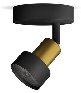 Philips - Bodové svietidlo CONDUIT 1xGU10/5W/230V čierna/mosadz