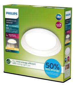 Philips - LED Stmievateľné stropné svietidlo FLETA LED/10W/230V 2700K biela