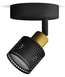Philips - Bodové svietidlo NIALL 1xGU10/5W/230V čierna/mosadz