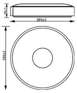 Philips - LED Stmievateľné stropné svietidlo COINER LED/24W/230V 4000K biela