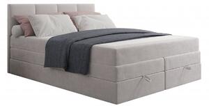 Čalúnená posteľ s úložným priestorom 200x200 PORSHA - sivá