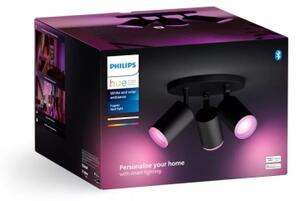Philips - LED RGBW Stmievateľné bodové svietidlo Hue FUGATO 3xGU10/4,2W/230V čierna