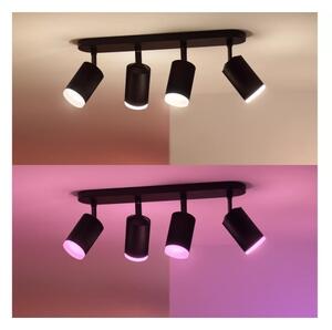 Philips - LED RGBW Stmievateľné bodové svietidlo Hue FUGATO 4xGU10/4,2W/230V čierna
