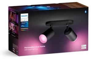 Philips - LED RGBW Stmievateľné bodové svietidlo Hue FUGATO 2xGU10/4,2W/230V čierna