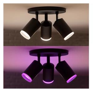 Philips - LED RGBW Stmievateľné bodové svietidlo Hue FUGATO 3xGU10/4,2W/230V čierna