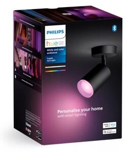 Philips - LED RGBW Stmievateľné bodové svietidlo Hue FUGATO 1xGU10/4,2W/230V čierna