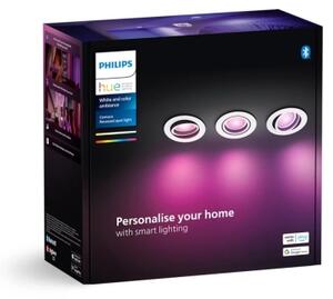 Philips - SADA 3xLED RGBW Stmievateľné podhľadové Hue CENTURA 1xGU10/4,2W/230V