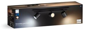 Philips - LED Stmievateľné bodové svietidlo Hue RUNNER 3xGU10/4,2W/230V + DO čierna