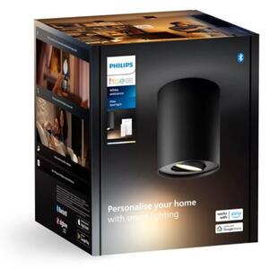 Philips - LED Stmievateľné bodové svietidlo Hue PILLAR 1xGU10/4,2W/230V + DO čierna