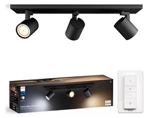 Philips - LED Stmievateľné bodové svietidlo Hue RUNNER 3xGU10/4,2W/230V + DO čierna