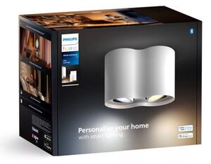 Philips - LED Stmievateľné bodové svietidlo Hue PILLAR 2xGU10/4,2W/230V + DO biela