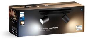 Philips - LED Stmievateľné bodové svietidlo Hue RUNNER 2xGU10/4,2W/230V + DO čierna