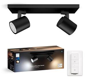 Philips - LED Stmievateľné bodové svietidlo Hue RUNNER 2xGU10/4,2W/230V + DO čierna