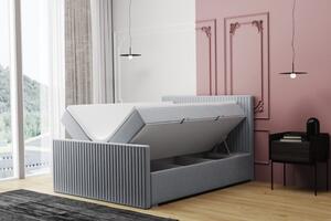 Pohodlná manželská posteľ FELICITA 200x200 - sivá