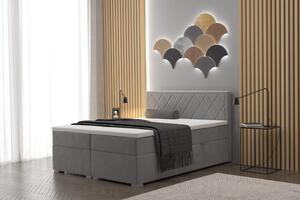 Manželská posteľ PAVLINA 160x200 - sivá
