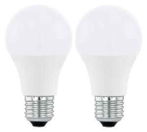 SADA 2xLED RGBW Stmievateľná žiarovka A60 E27/9W/230V 2700-6500K + DO - Eglo 11587