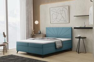 Manželská posteľ FILOMENA 140x200 - modrá