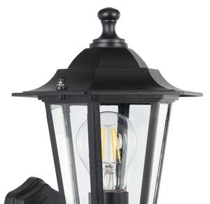 EGLO 22469 - Vonkajšie nástenné svietidlo so senzorom LATERNA 1xE27/60W čierna